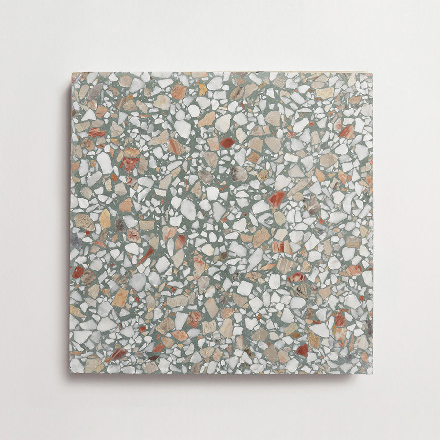 terrazzo tile | outdoor | green | large field tile | torrone II