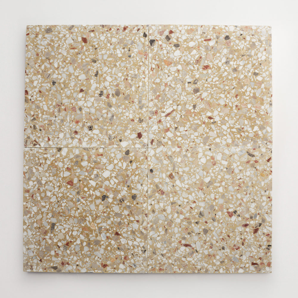 Dolce Vita Terrazzo | Torrone II | Large Field Tile | Fungo | Honed