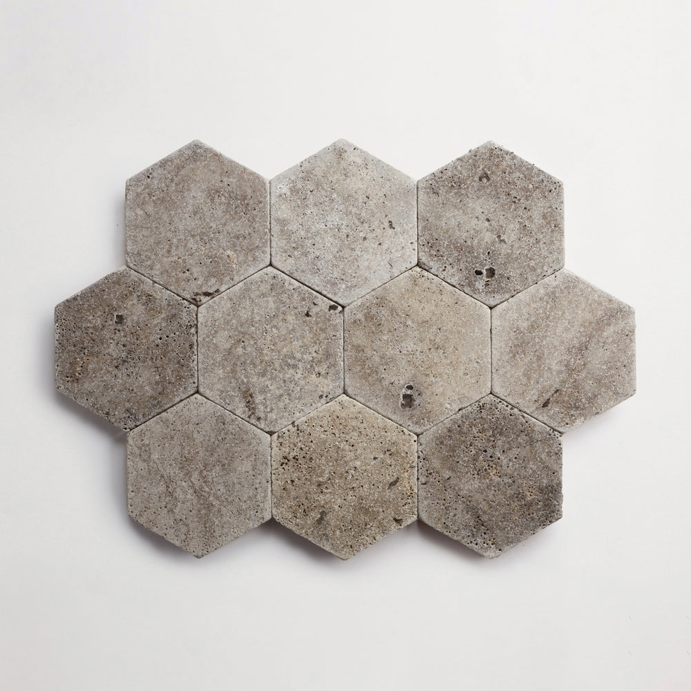Pemberley Pavers | Hex | Shale | Tumbled