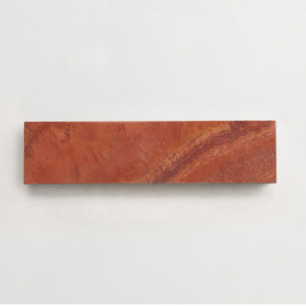 Lapidary | Blade | Red Travertine | Honed