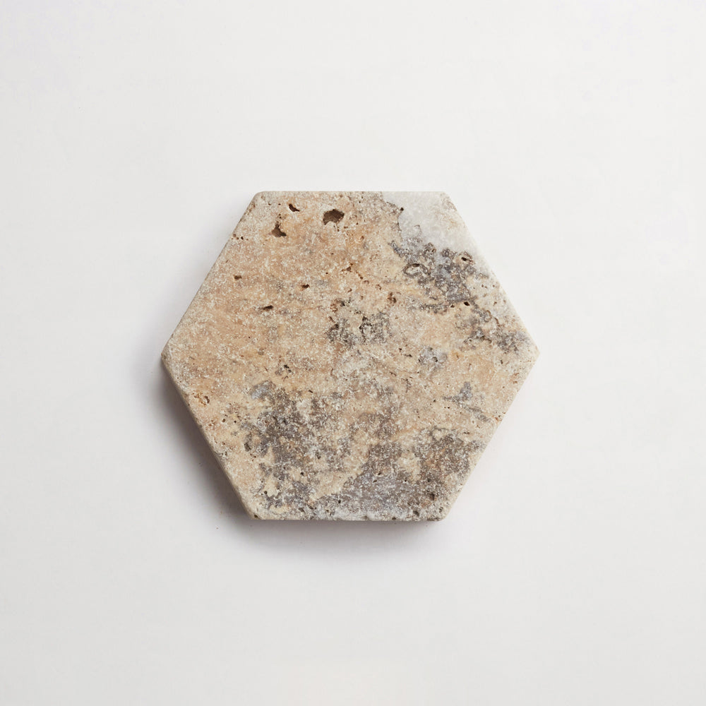 Pemberley Pavers | Hex | Pumice | Tumbled