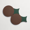 Pavimenti | Savoy | Chestnut Circle + Forest Losange | Matte | (Bundle)